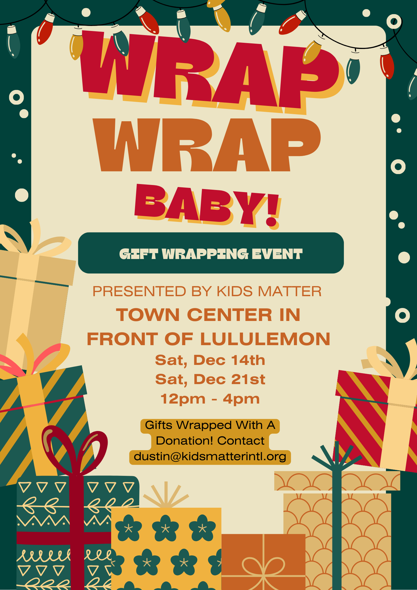 Wrap Wrap Baby Gift Wrapping Event